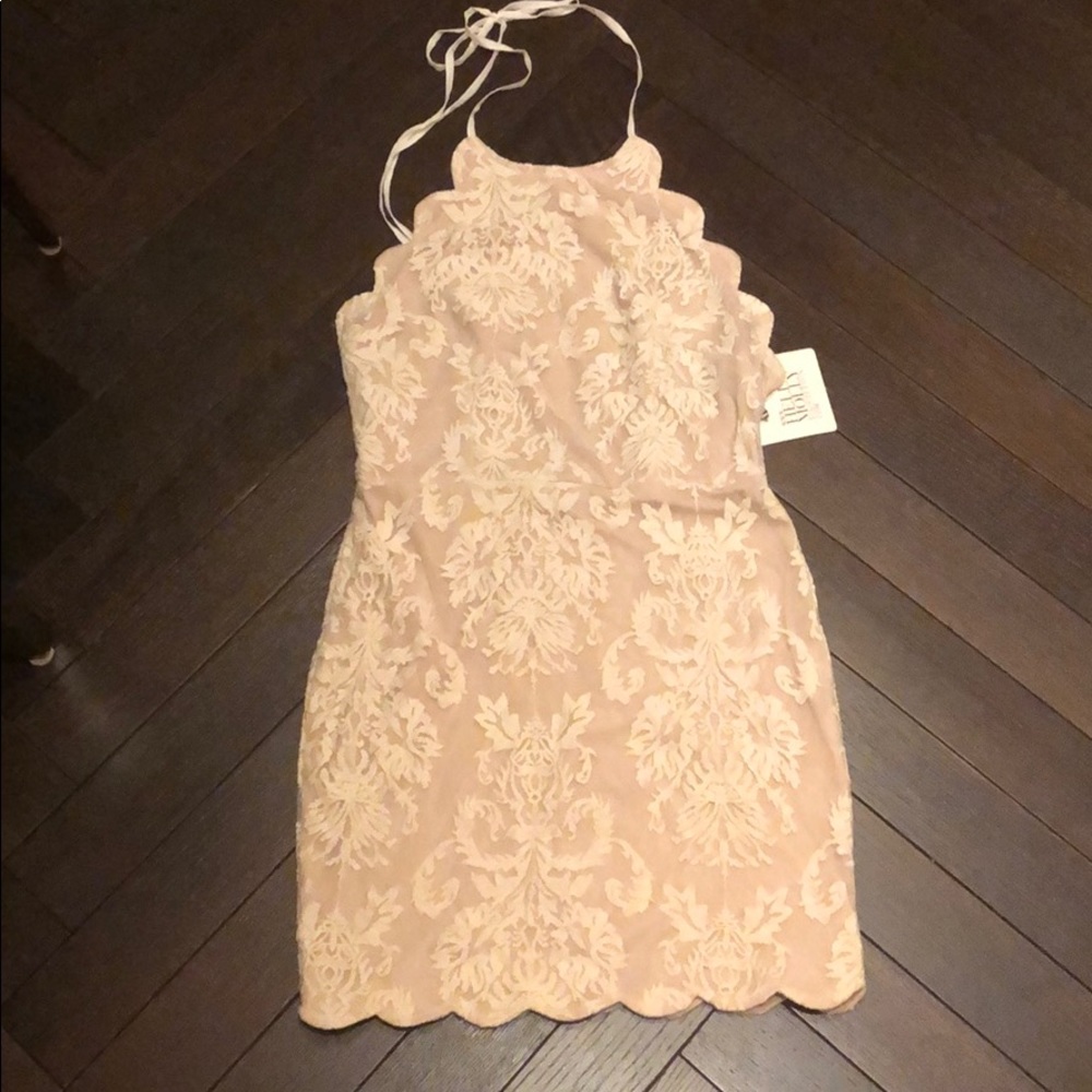 Lacey halter dress